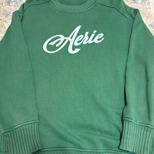 Aerie Men's Crewneck Sweater in Green